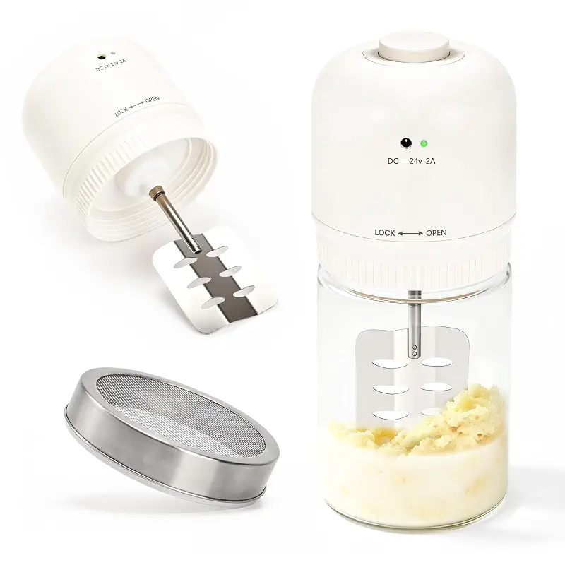 Electric Butter Churn, 34oz Butter Maker, Automatic Machine | One-Touch operation丨included butter strainer丨powerful motor丨Easy cleaning for homemade Fresh butter, baking & kitchen use