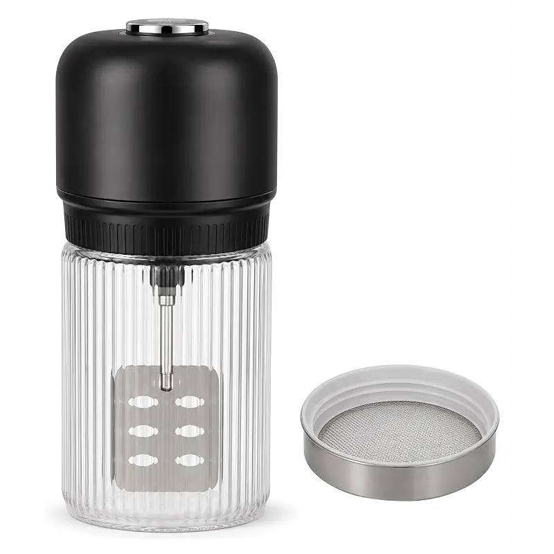 Electric Butter Churn, One-Touch Butter Maker Machine, Ready in 5-15 Min | 34 oz Glass Jar, Brushless Motor and Stainless Steel Paddle; Includes Strainer for Easy Homemade Batches